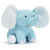 9″ Blue Baby elephant with white inside ears